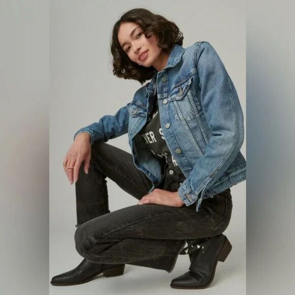 LUCKY BRAND Classic Denim Jacket Sz Large‎ - Picture 1 of 5